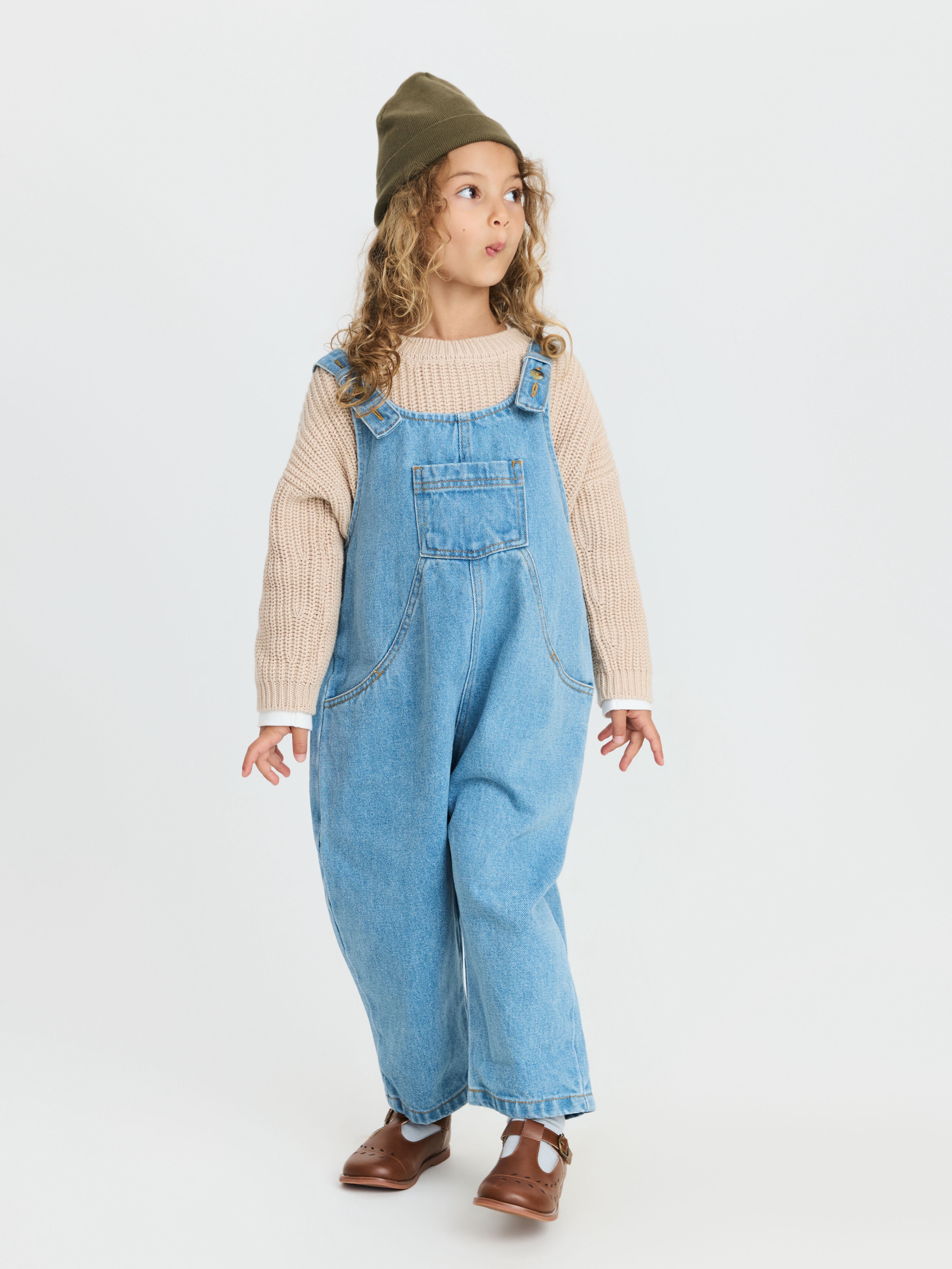 The Oversized Denim Dungaree | Organic Kids Overalls | The Simple Folk