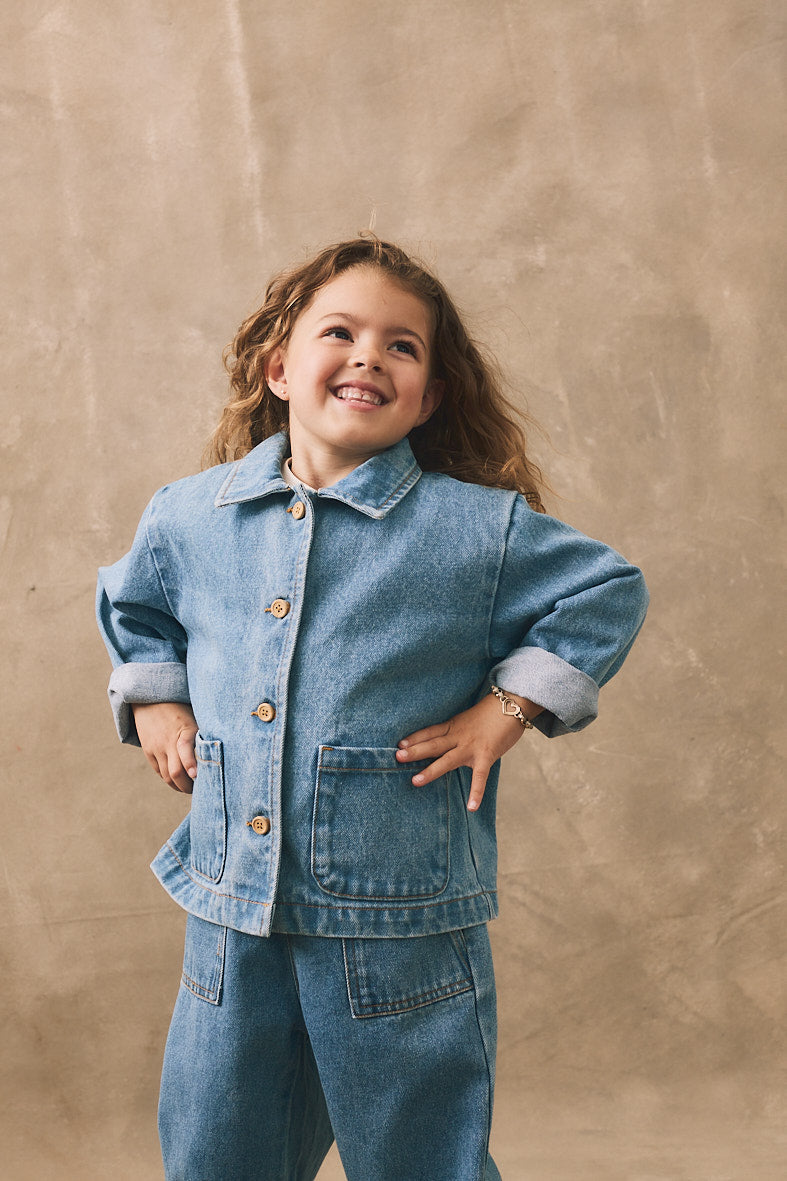 The Denim Jacket | Kids Organic Denim | The Simple Folk