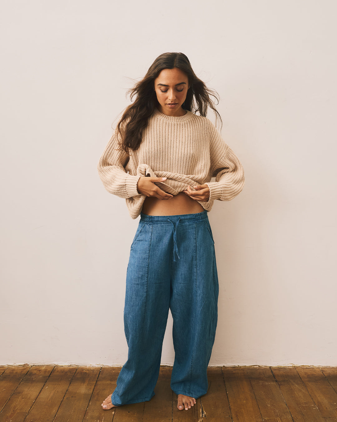 The Chambray Denim Trouser - Women's | The Simple Folk