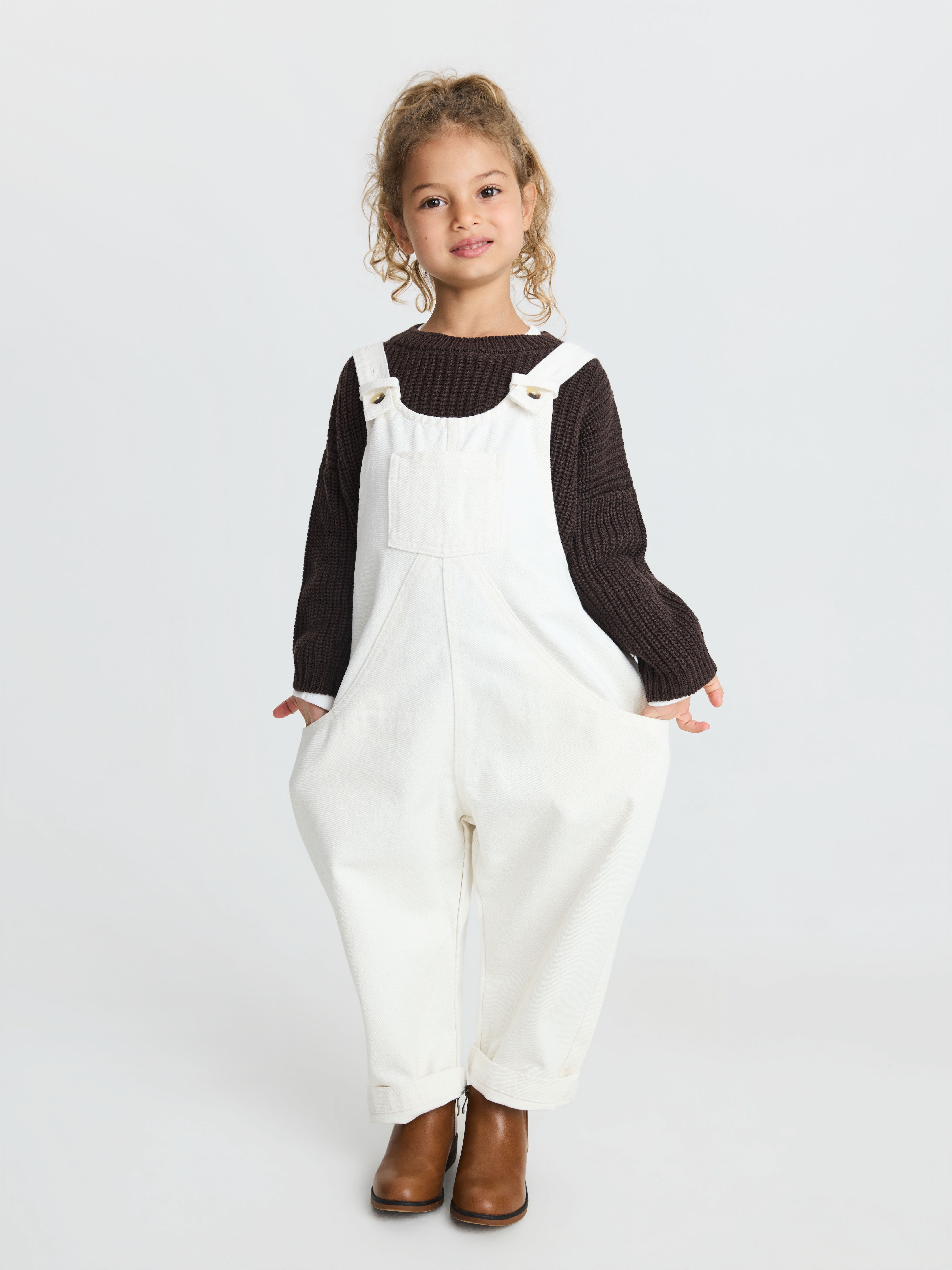 The Oversized Denim Dungaree | Organic Kids Overalls | The Simple Folk