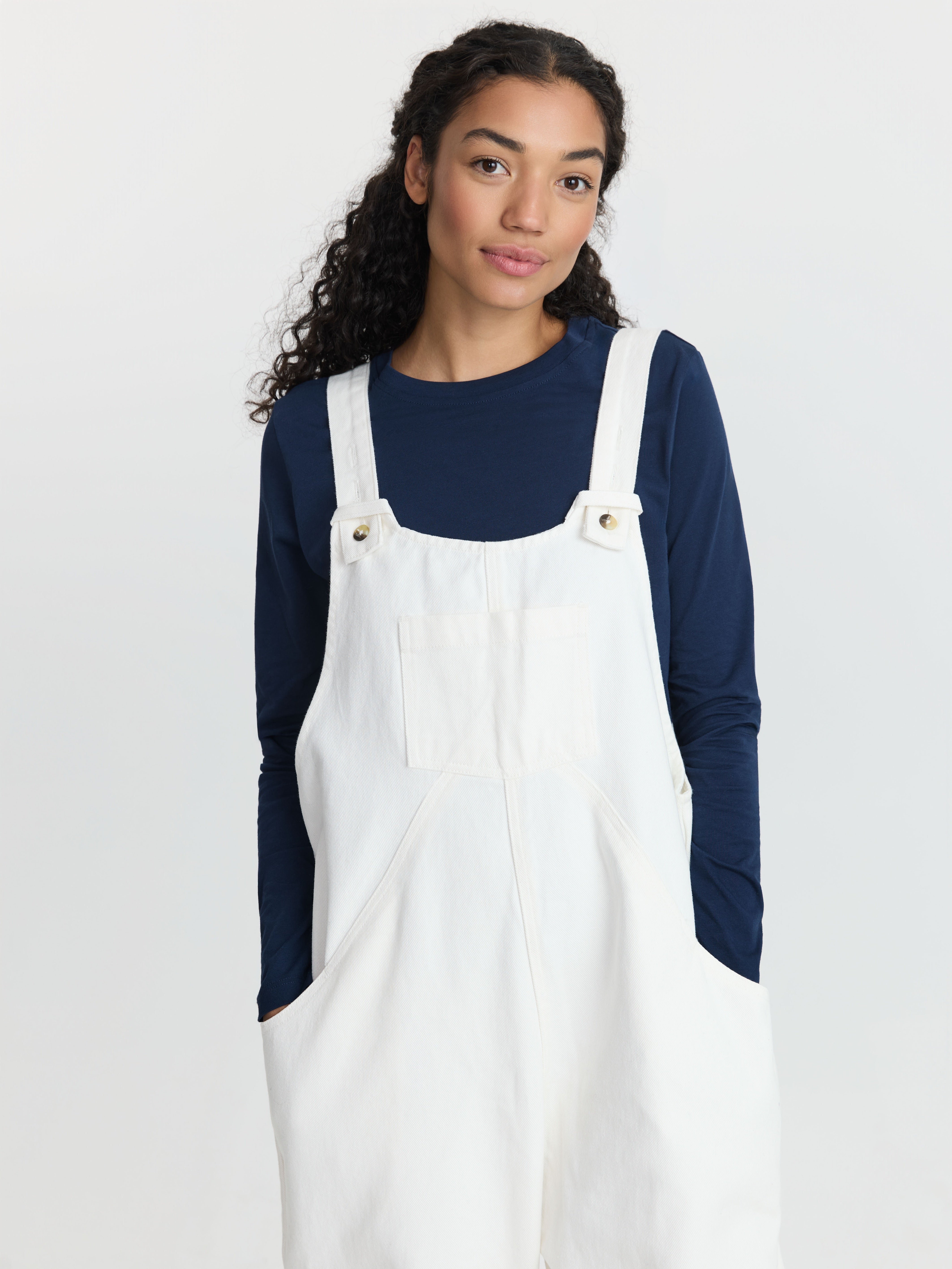 The Oversized Denim Dungaree Women – The Simple Folk