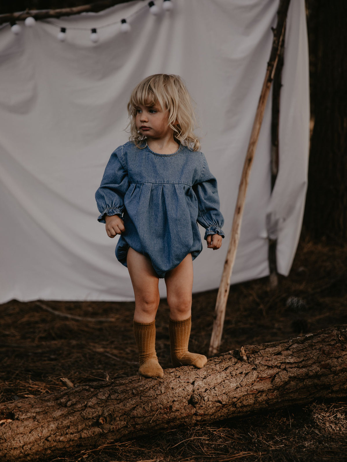 The Denim Romper Baby