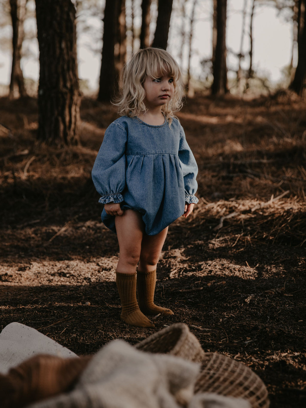 The Denim Romper Baby
