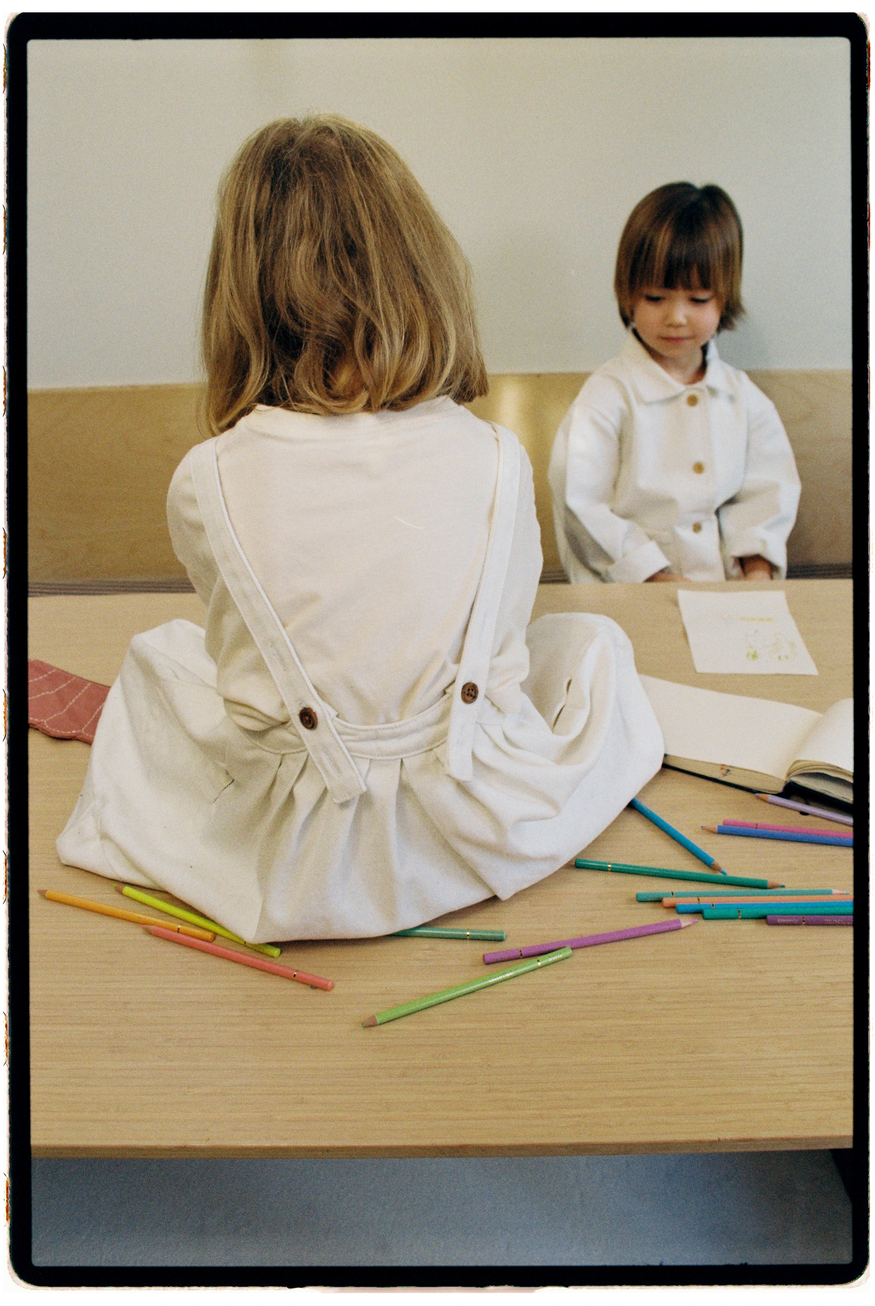 The Oversized Denim Pinafore Kids – The Simple Folk
