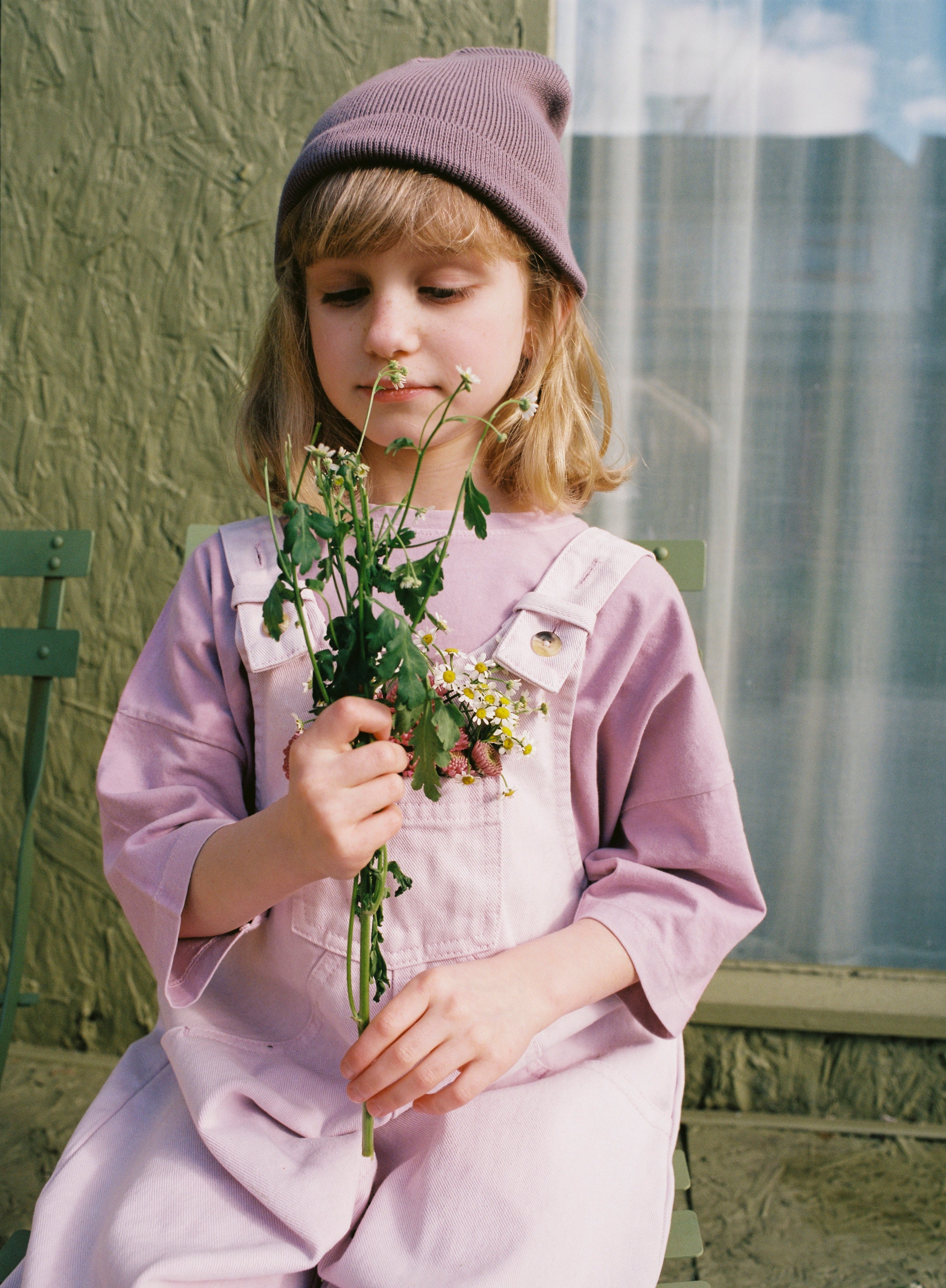 The Oversized Denim Dungaree Kids | Mineral Dyed