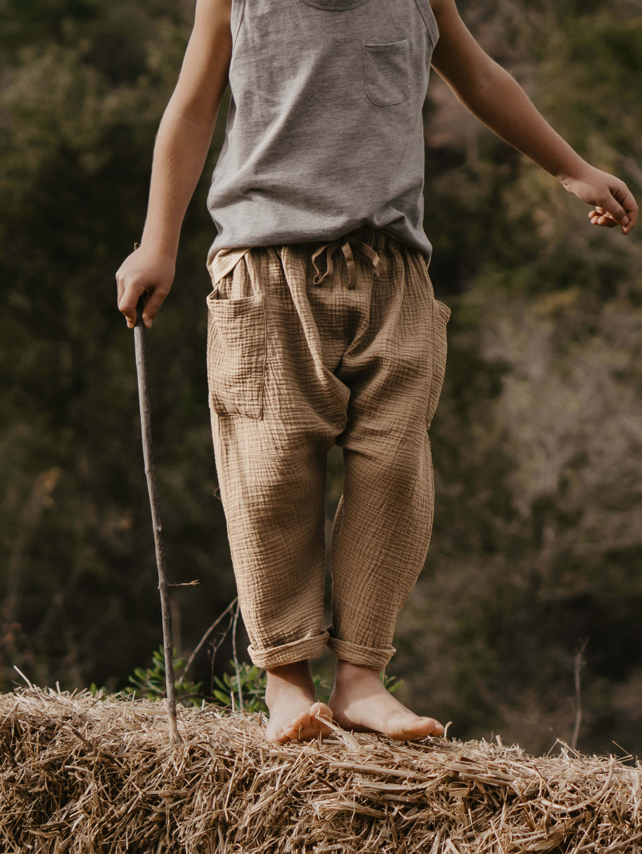 The Simple Folk buying Desert Stripe Valley Trousers