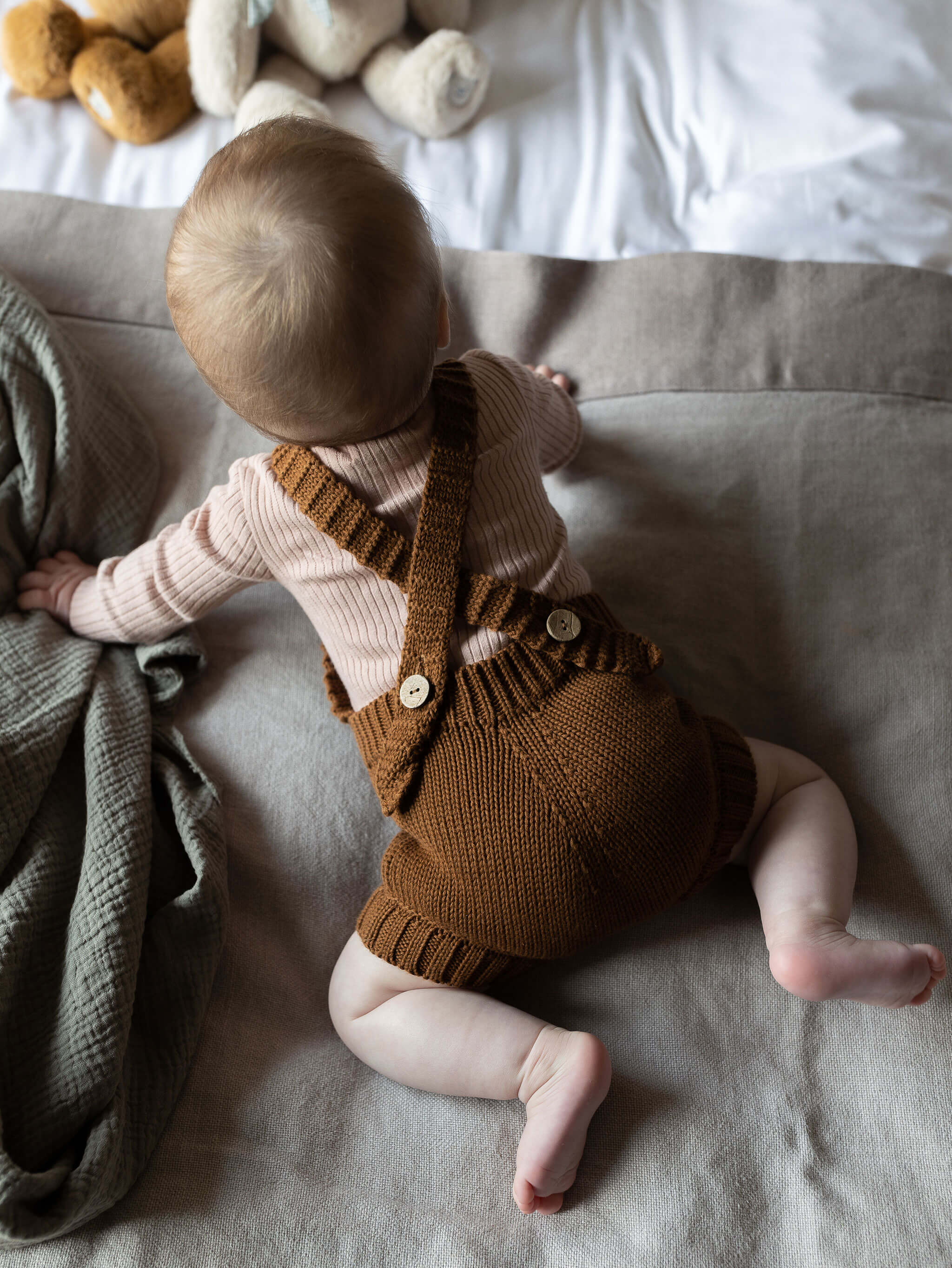 The Simple Folk Linen The Forest Playsuit in Terracotta Size 9-12 Months deals