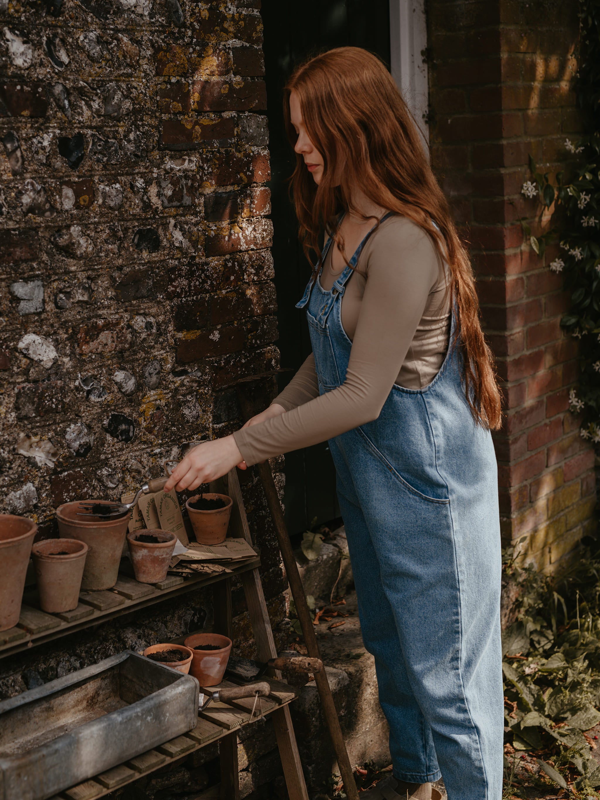 NEW The Simple Folk The Denim Wide Leg good Overall