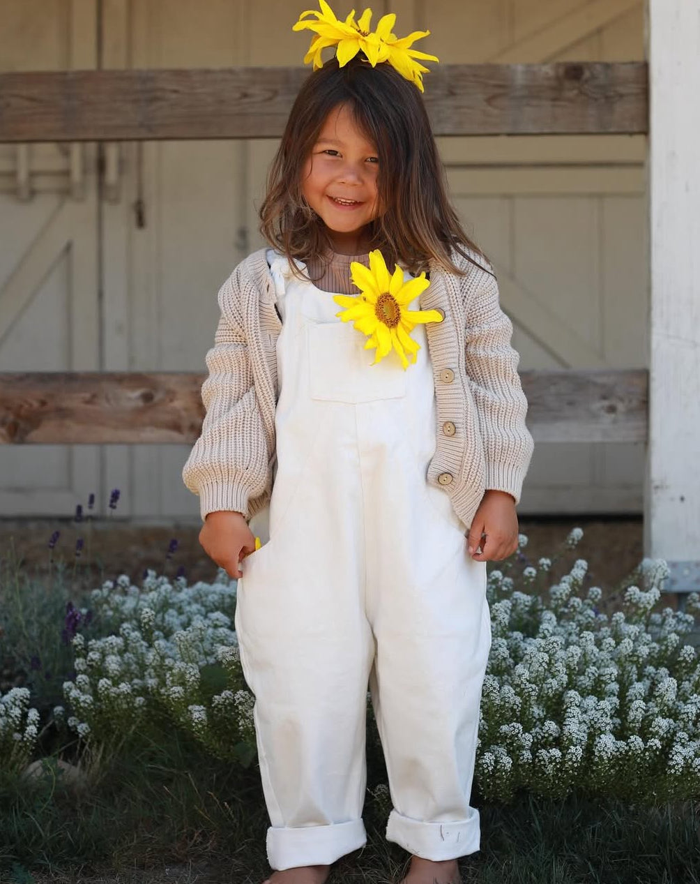 The Oversized Denim Dungaree | Organic Kids Overalls | The Simple Folk