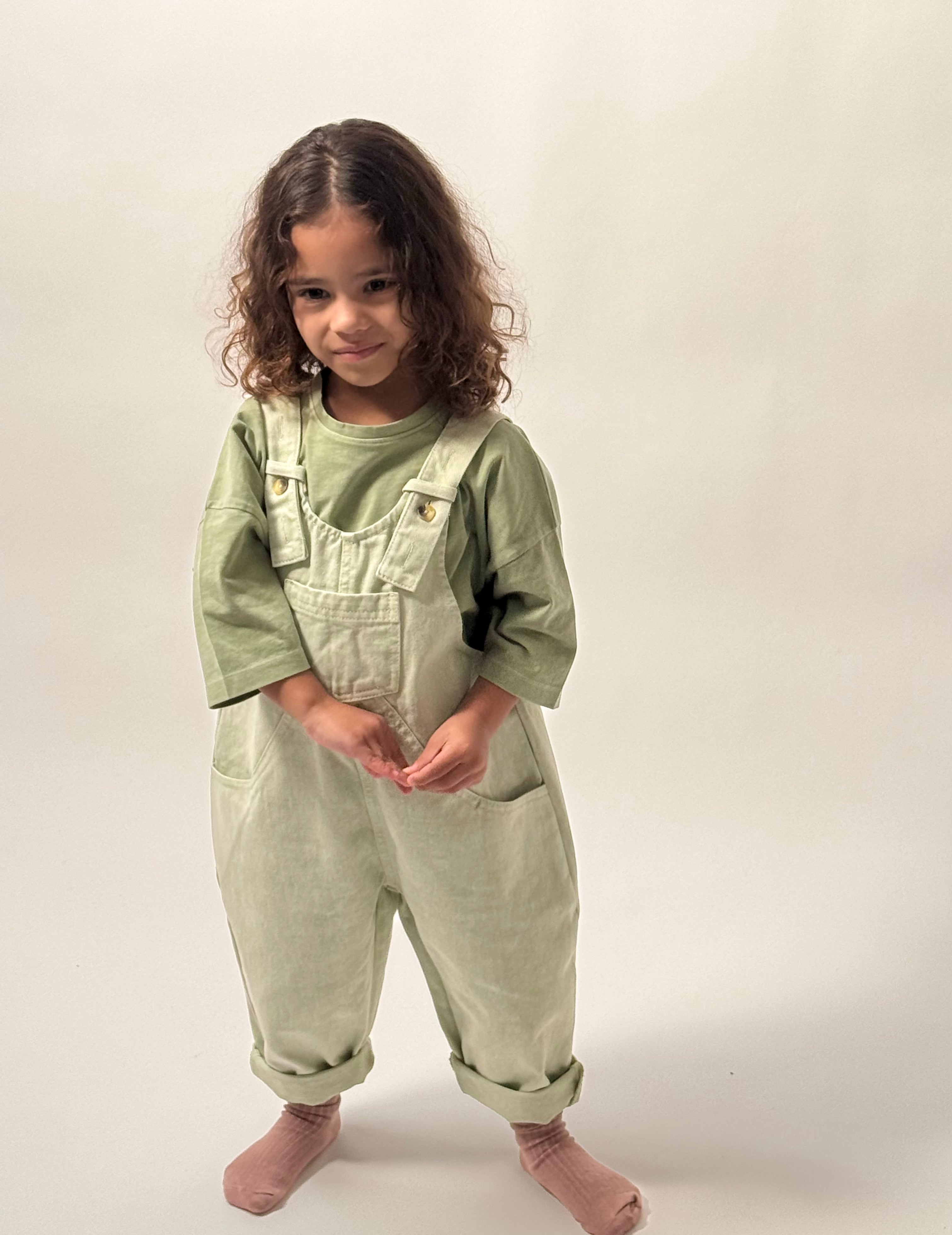 The Oversized Denim Dungaree | Organic Kids Overalls | The Simple Folk