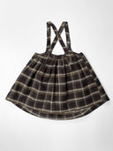 The Oversized Plaid Pinafore Baby
