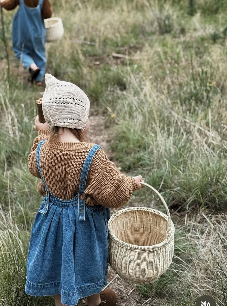 The Oversized Denim Pinafore Kids