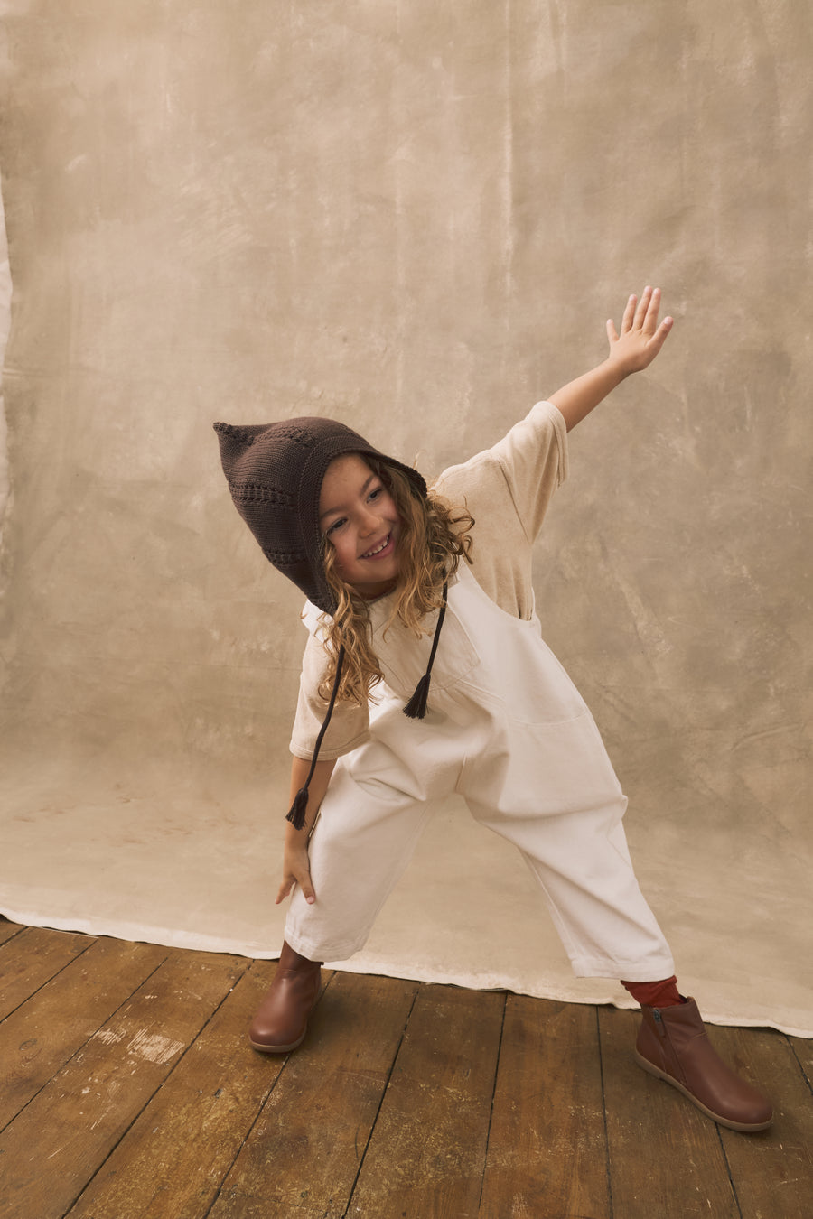 The Oversized Denim Dungaree Kids