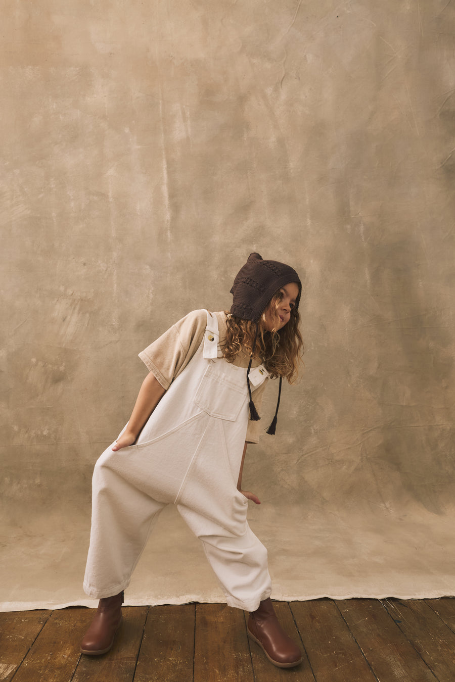 The Oversized Denim Dungaree Kids