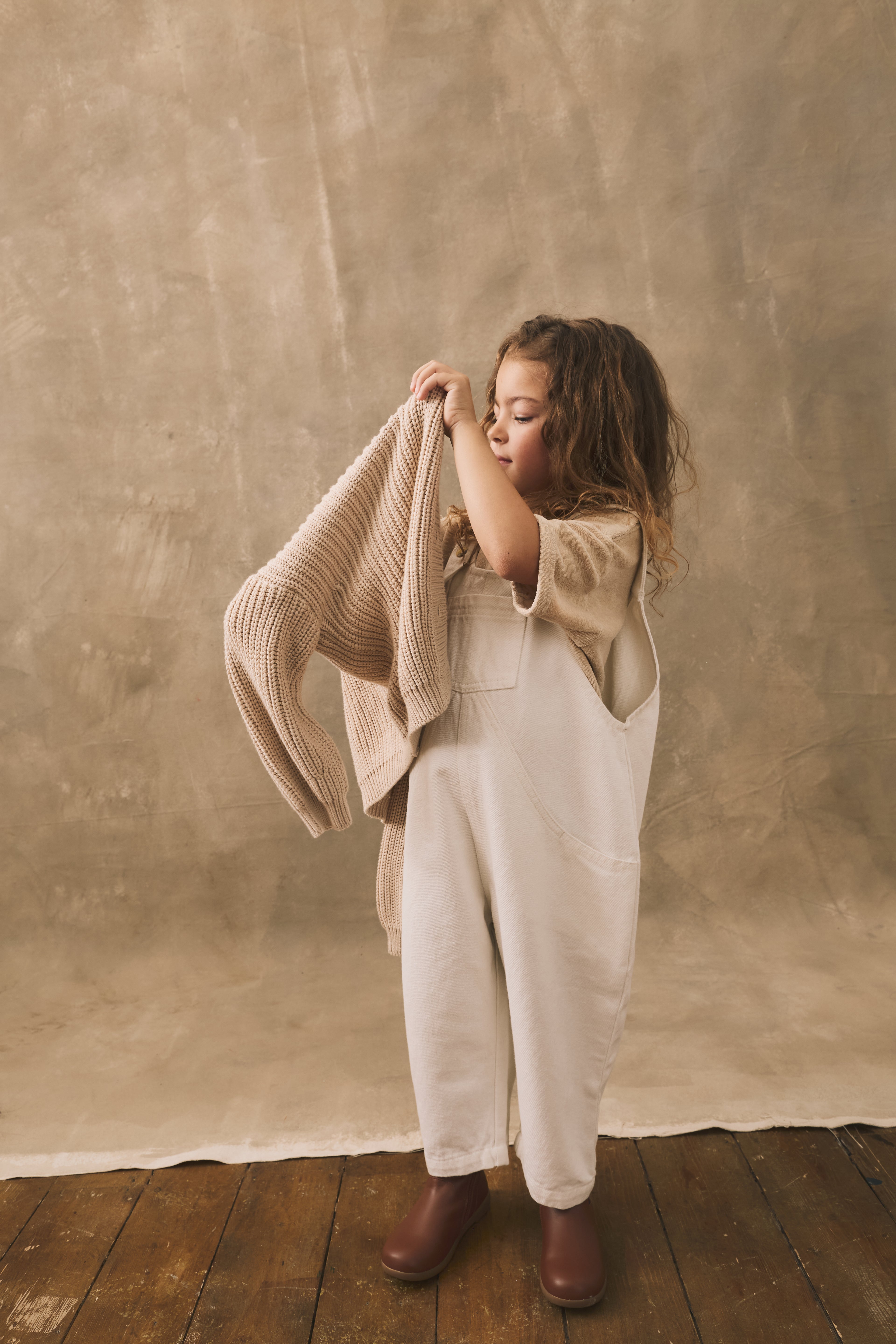 The Oversized Denim Dungaree | Organic Kids Overalls | The
