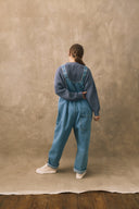 The Oversized Denim Dungaree - Women's