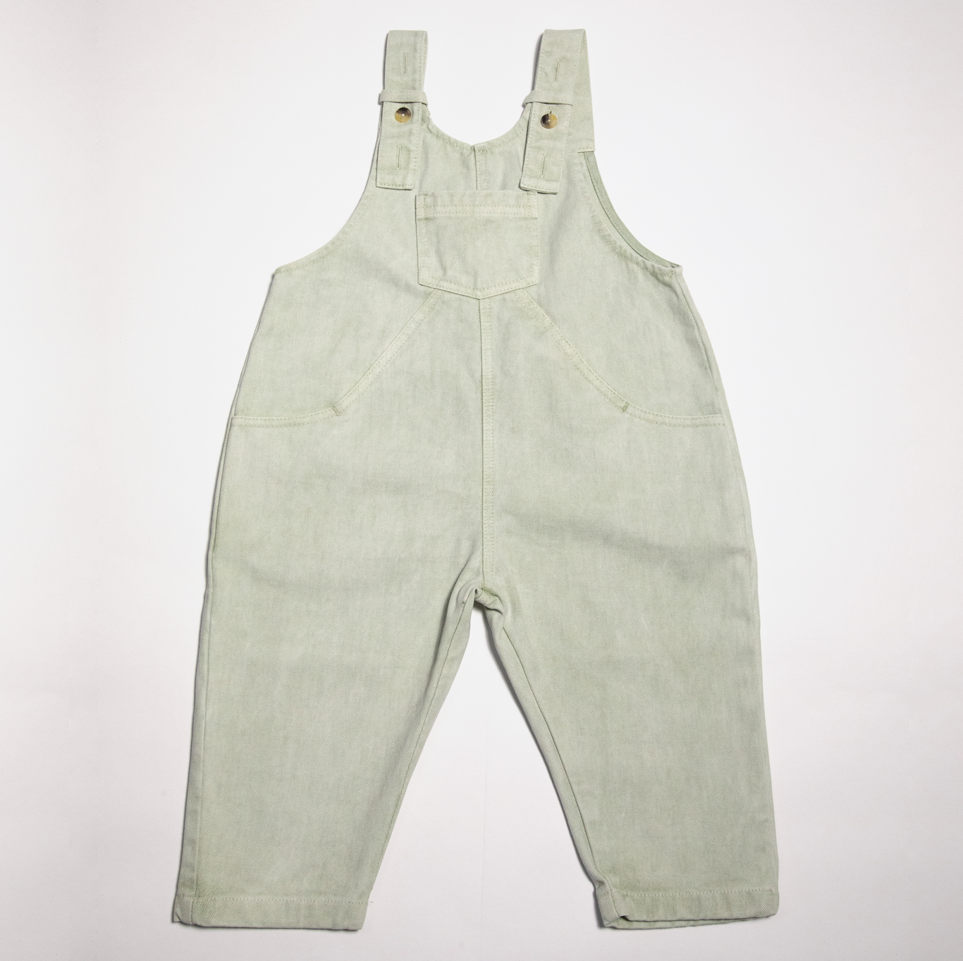 The Oversized Denim Dungaree Kids | Mineral Dyed