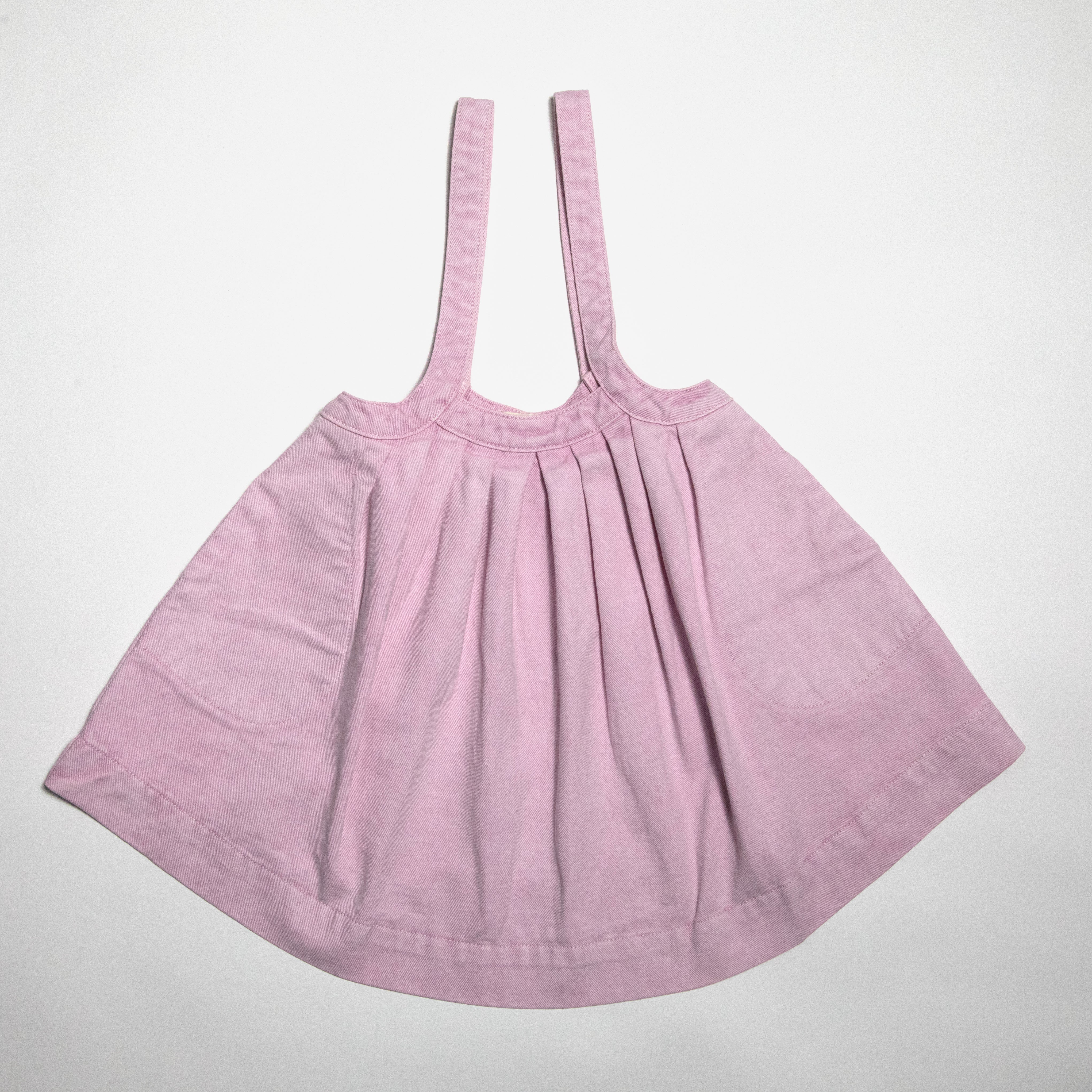 The Oversized Denim Pinafore Kids | Mineral Dyed