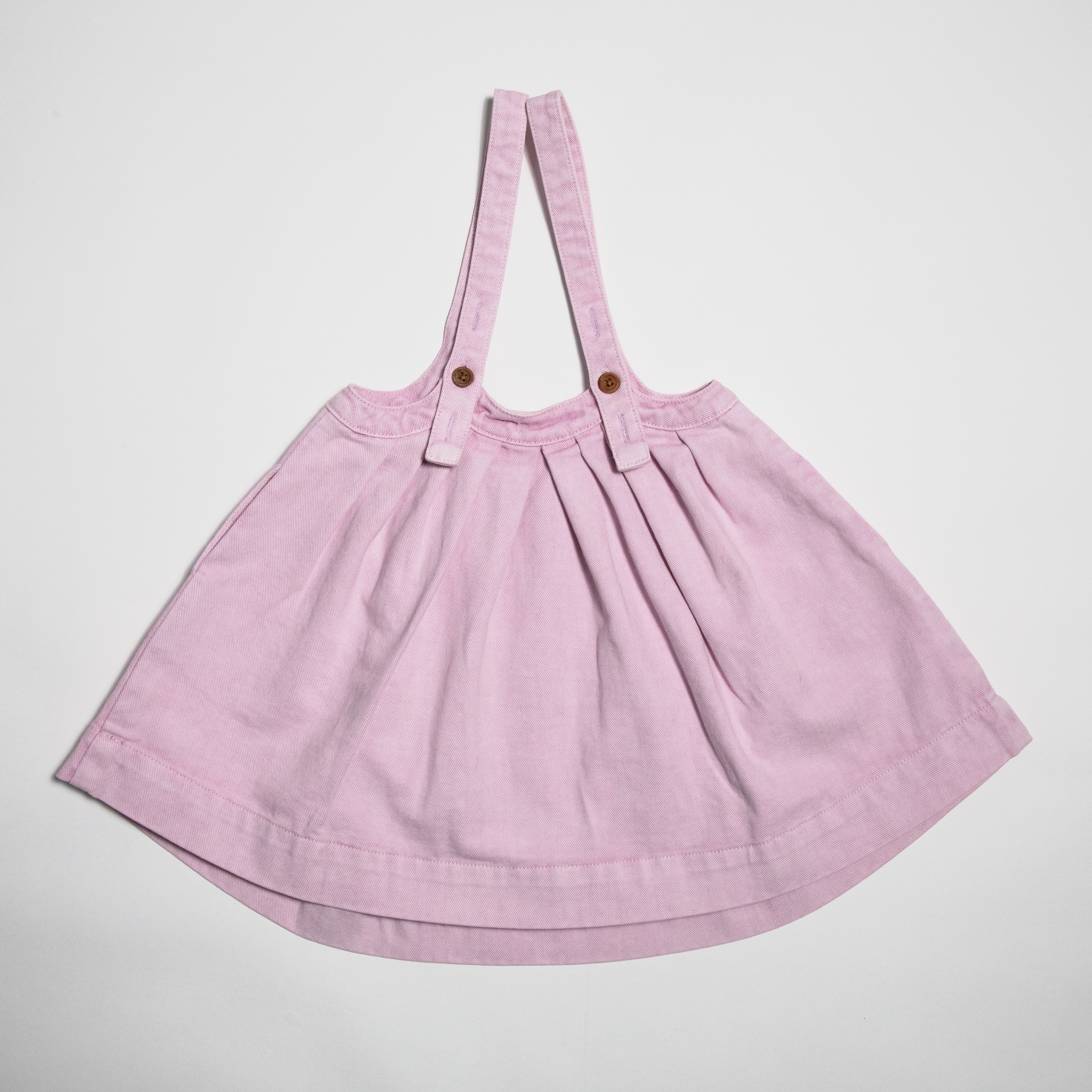The Oversized Denim Pinafore Kids | Mineral Dyed