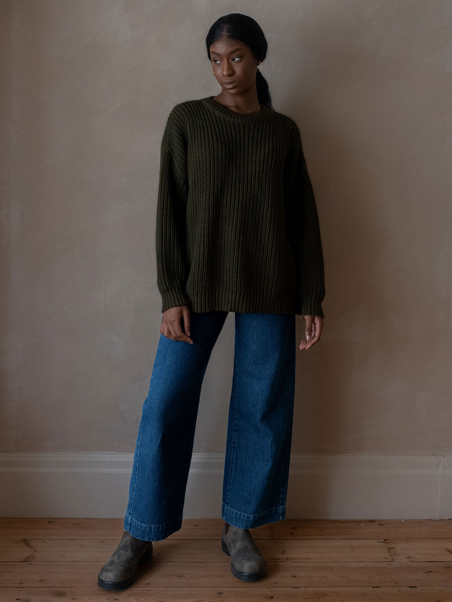 CHUNKY KNIT SWEATER | CLAY