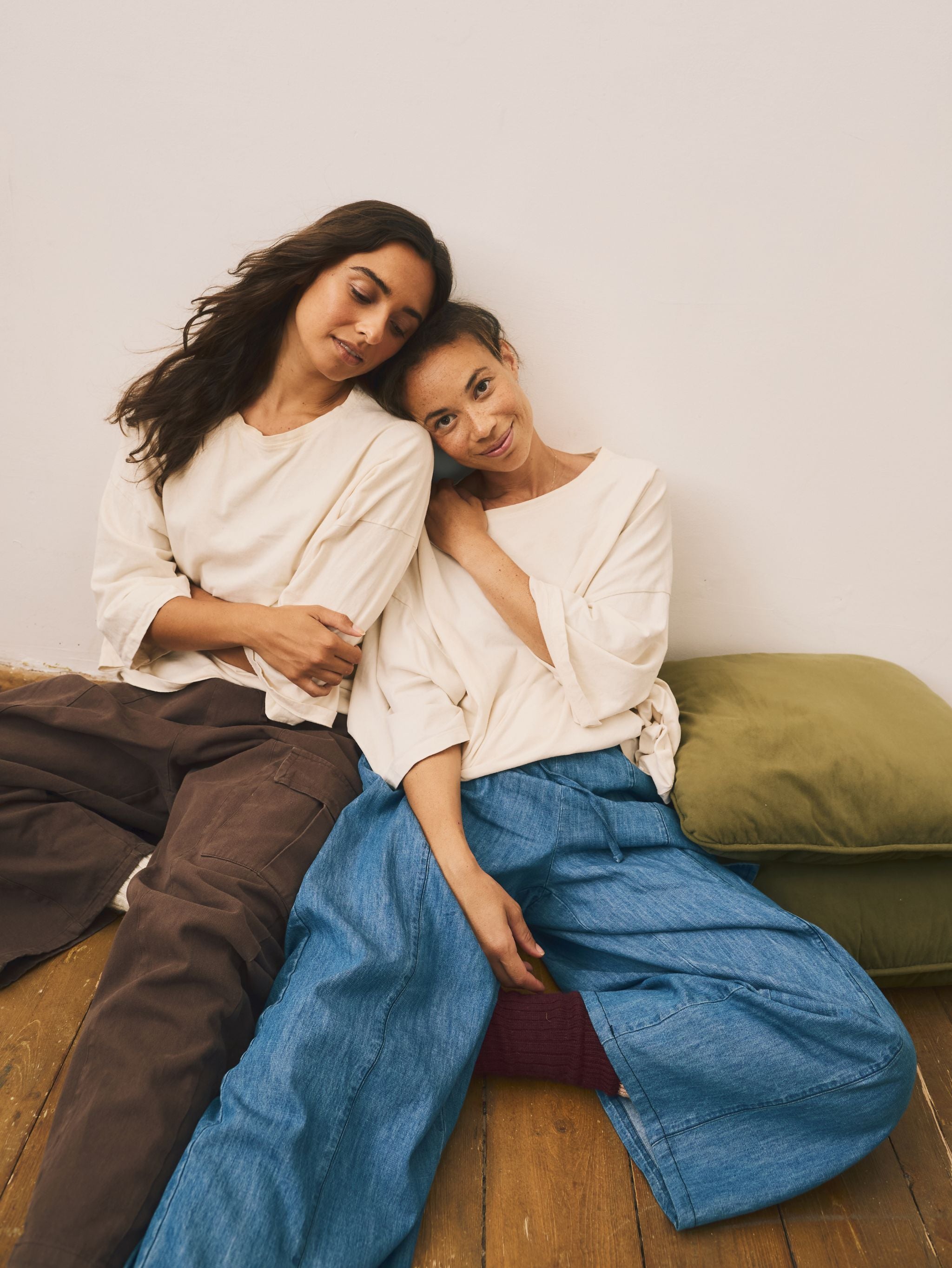 パンツ old folk house / denim easy pants ivory OLD FOLK HOUSE At Home - Denim Ivory - Mens | rroomm onlinestore