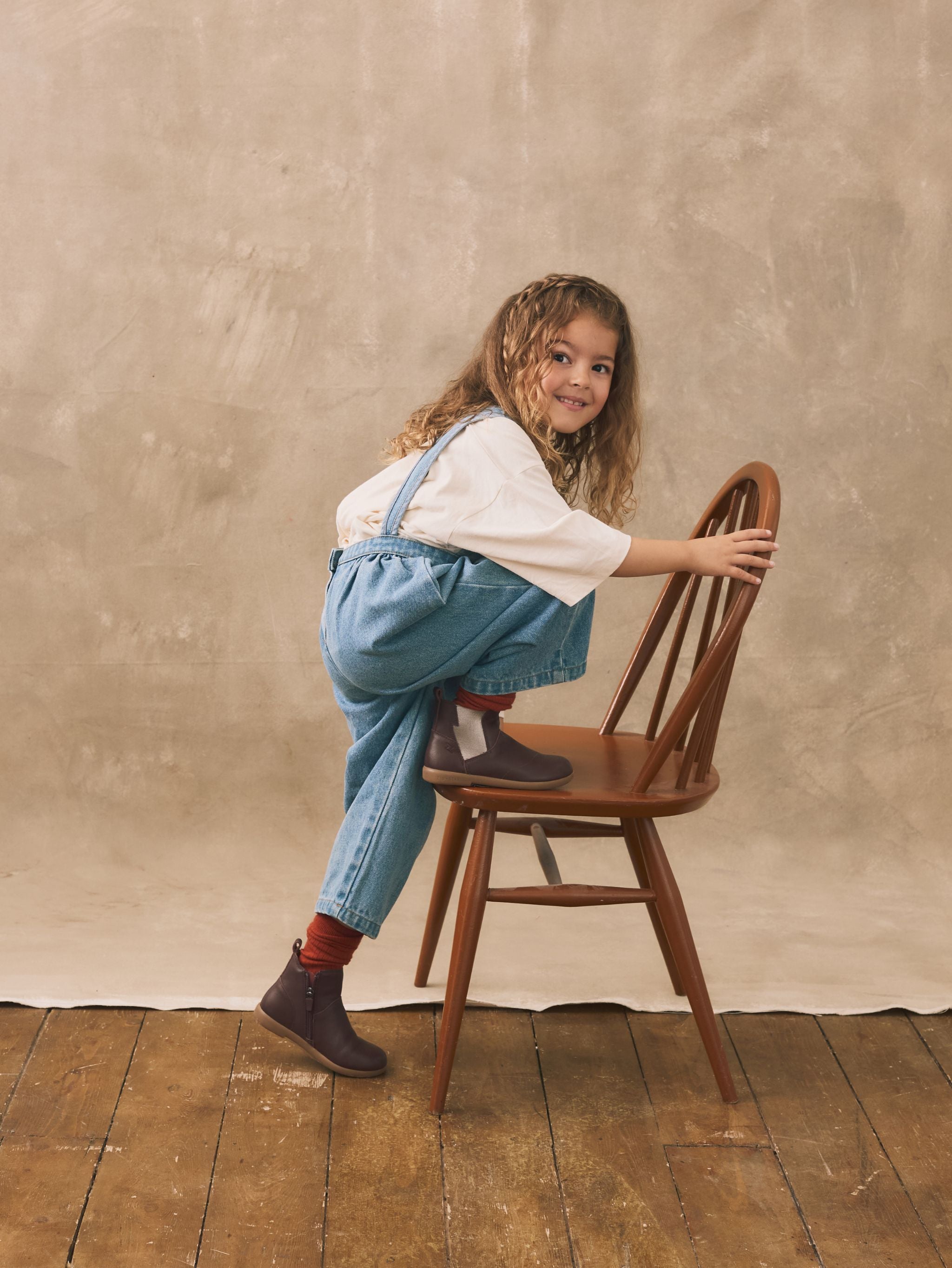 The simple folk The Rae Jumpsuit サロペット The Rae Jumpsuit | Organic Denim Kidswear | The Simple Folk