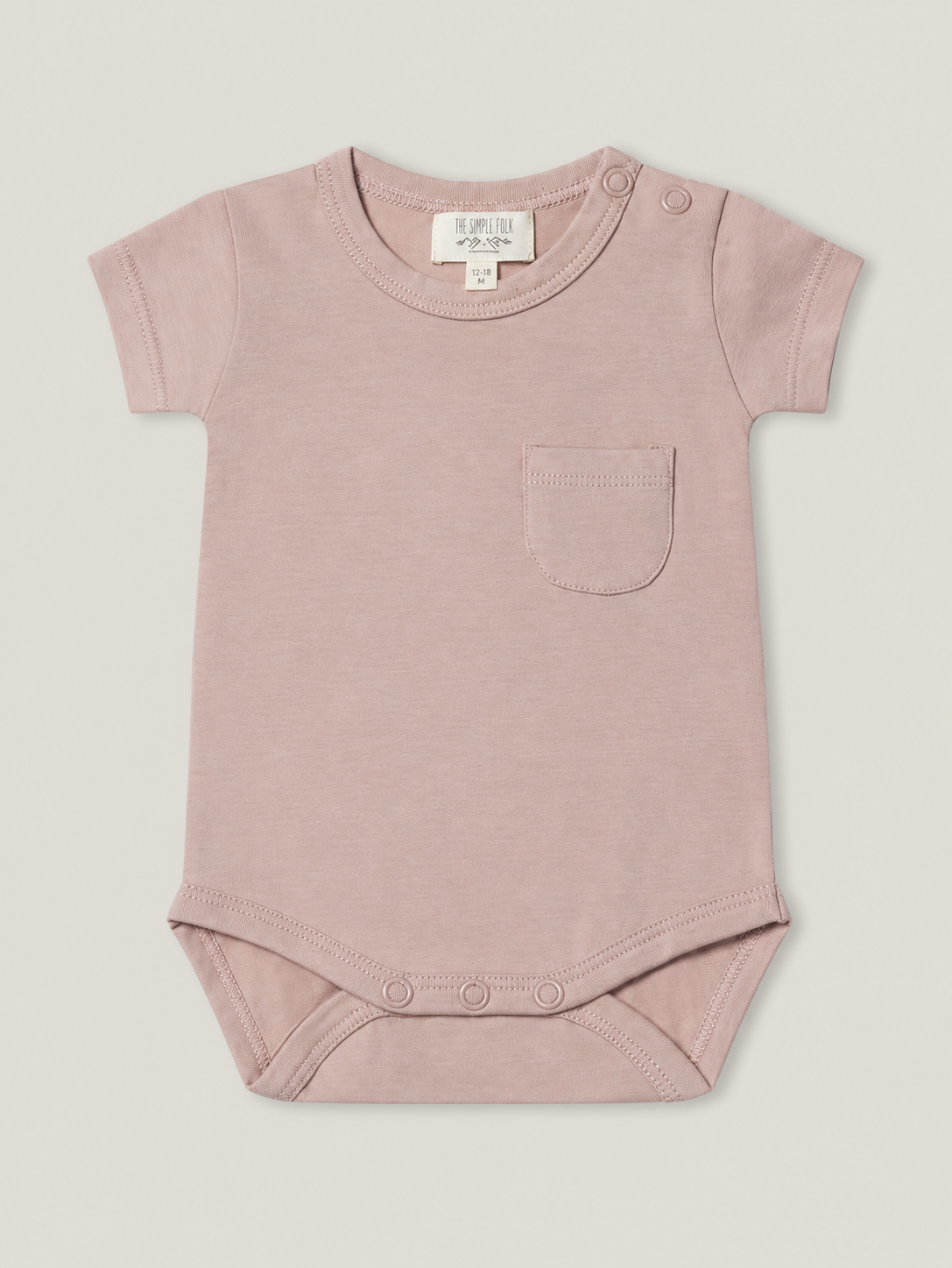 The Short Sleeve Pocket Onesie Baby