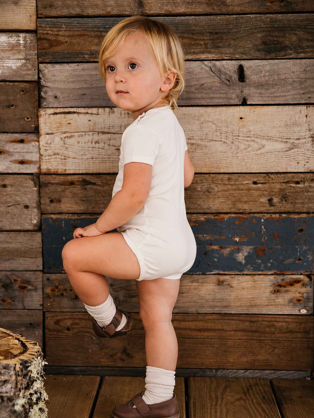 The Short Sleeve Pocket Onesie Baby