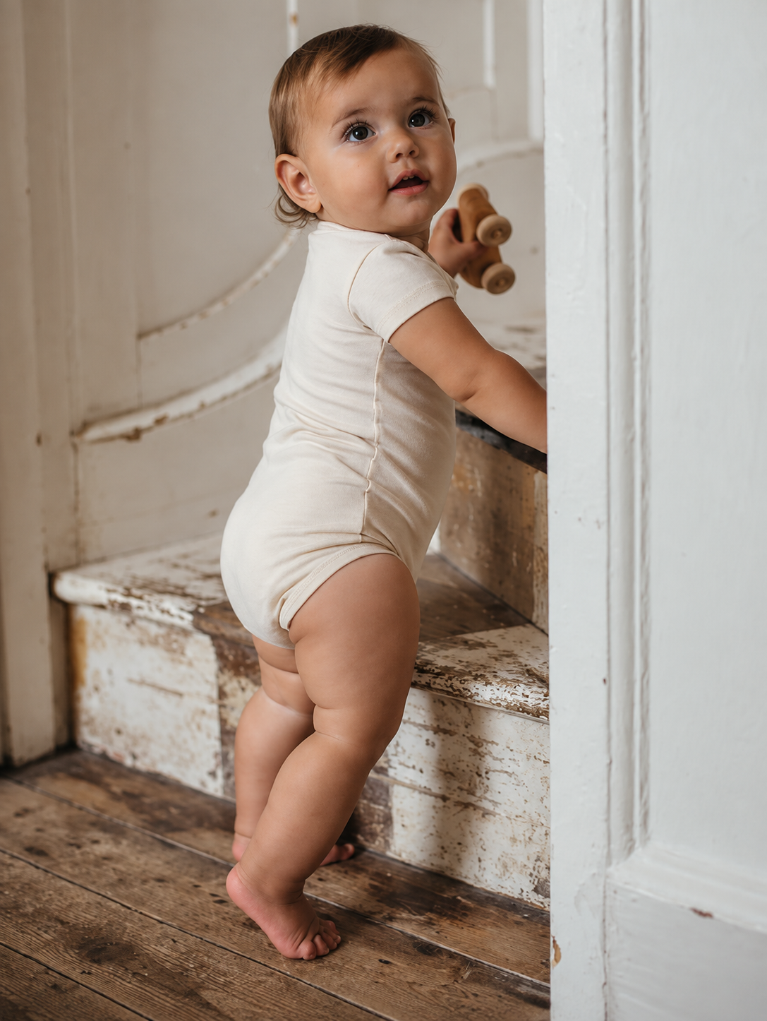 The Short Sleeve Pocket Onesie Baby