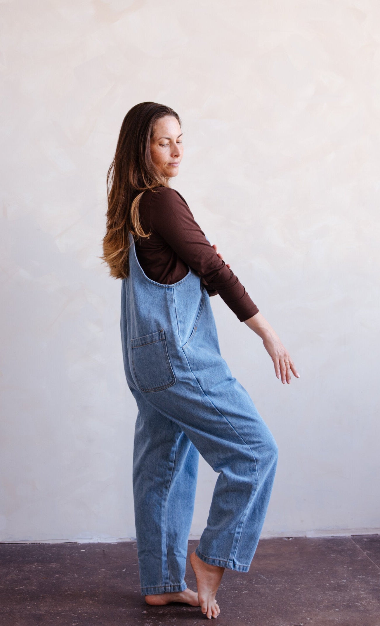 The Oversized Denim Dungaree - Women's – The Simple Folk