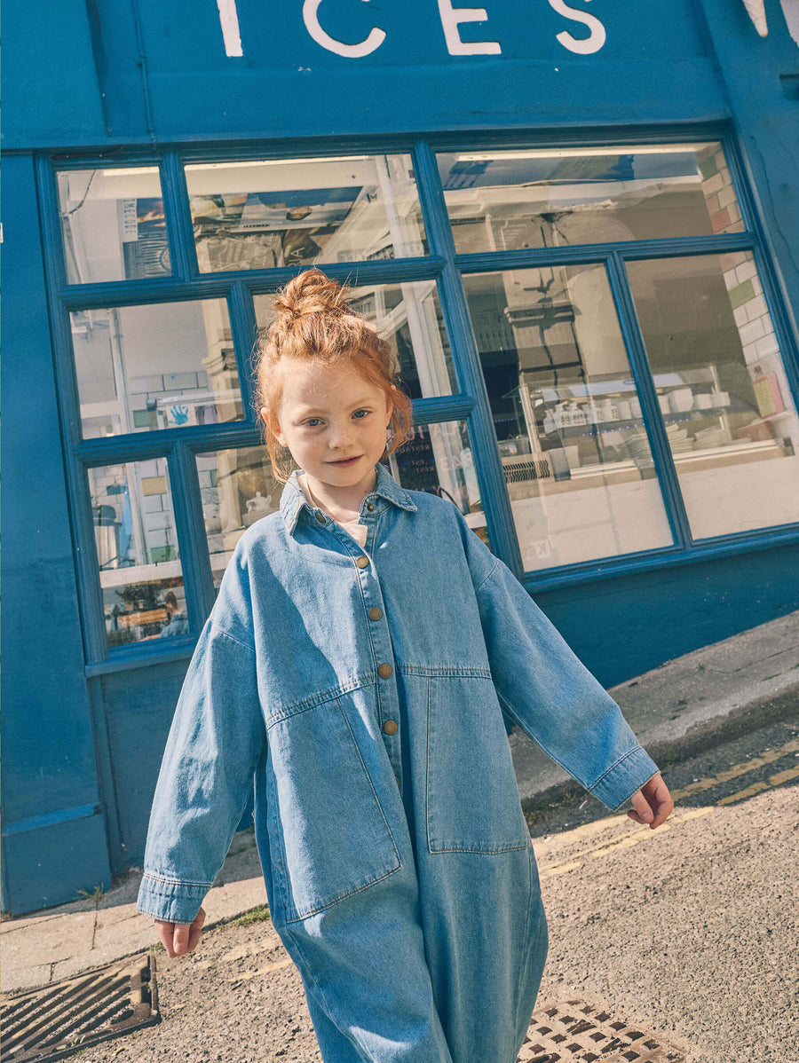 The Denim Boiler Suit Kids