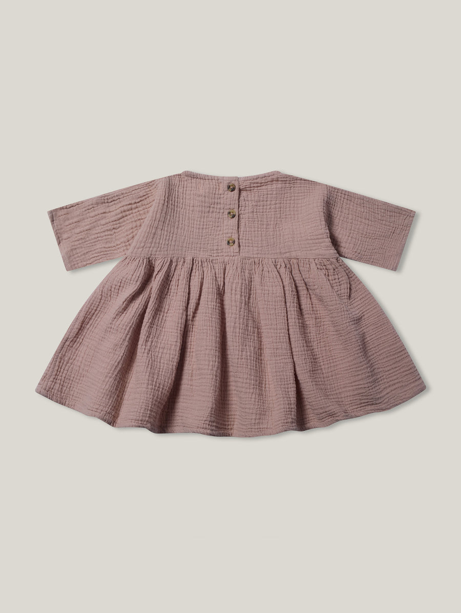 The Muslin Dress - antique rose / 8-9 years The Muslin Dress - antique rose / 8-9 years