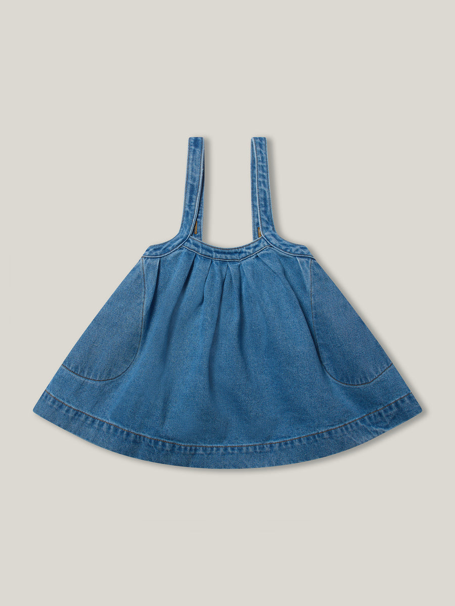 The Oversized Denim Pinafore Kids
