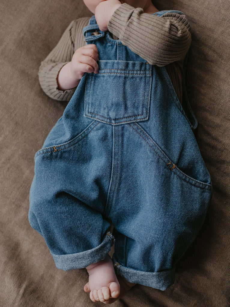 The Oversized Denim Dungaree Baby