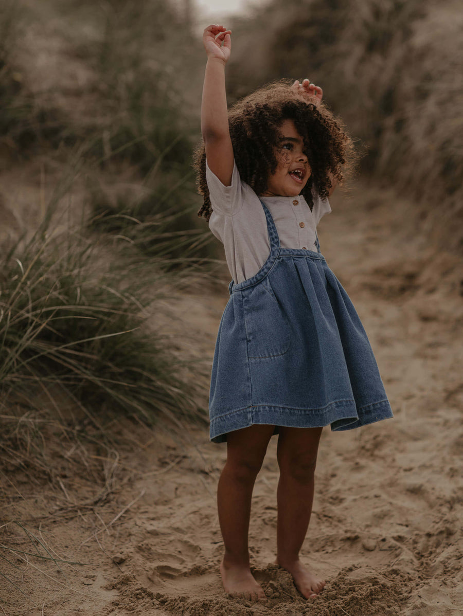 The Oversized Denim Pinafore Kids
