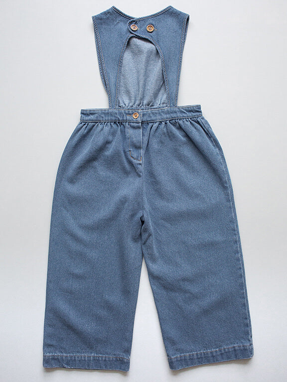 The Rae Jumpsuit | Organic Denim Kidswear | The Simple Folk