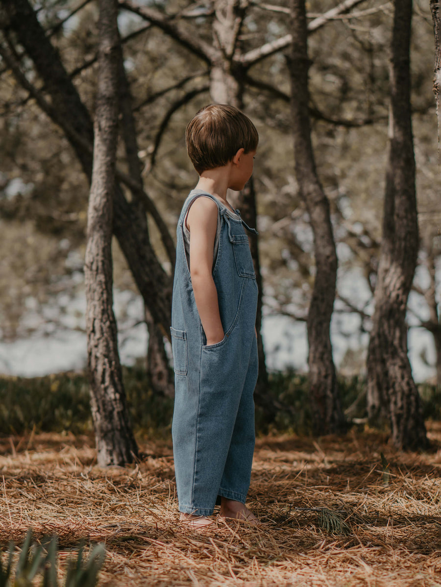 The Oversized Denim Dungaree The Simple Folk