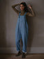 The Oversized Denim Dungaree -  Women's